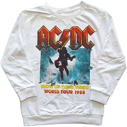 Ac/Dc Kinder Sweatshirt Blow Up Your Video Band Logo new Official White, Weiß, XL von AC/DC