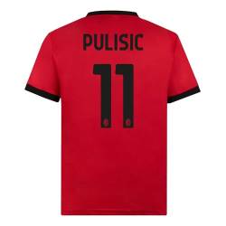 AC Milan Unisex Maglia Replica Stadio Rafa Leão 19 Home Offizielles Fußballtrikot 2023/24, Rot/Schwarz (Pulisic 11), XL von AC Milan