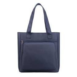 Herren Business Casual Aktentasche Große Kapazität Schulter Sling Bag Messenger Bag for Männer Büro Notebook Laptop Tasche mit Mehreren Fächern Perfekt for Arbeit und Reisen(Deep Blue_(20cm(Max Length von AD-BCrbgen