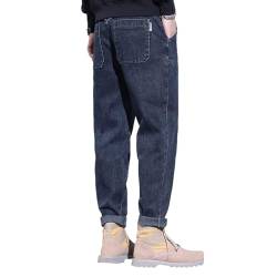 ADERN Stretch-Jeans für Herren - Vielseitige Teenager-Jeans mit Mehreren Taschen - Elastische und warme Jungen-Jeans für Frühling und Herbst für Zuhause, Arbeit, Camping, Reisen, Radfahren von ADERN