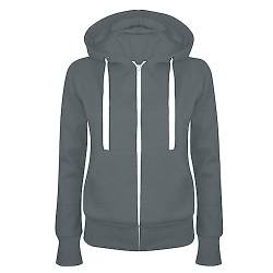 AEGJEGVD Sweatjacke Damen Kapuzenjacke Damen Sweatshirt Jacke Damen Hoody Damen Mit Kapuze Zip Hoodie Damen Reißverschluss Sweatjacke Damen Große Größen Damen Oberteile Angebote des Tages Heute 2024 von AEGJEGVD