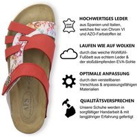 AFS-Schuhe 2120 Pantolette für Damen aus Leder mit Klettverschluss, Made in Germany von AFS-Schuhe