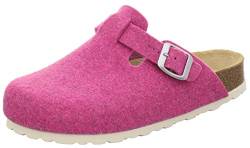 AFS-Schuhe Damen Hausschuhe geschlossen aus Filz, Bequeme, warme Winter Clogs, Made in Germany, 26900 (38 EU, pink) von AFS-Schuhe