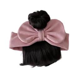 Modische Baby Mädchen Stirnband Nette Kleinkinder Bowknot Perücken Kopfbedeckung Schöne Kleinkinder Haar Zubehör Für Neugeborene Kind Haar Zubehör von AGONEIR