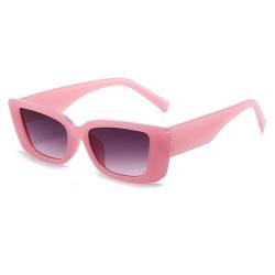 AGRIEVE Retro-Sonnenbrille mit kleinem Rahmen und Katzenaugen-Motiv für Damen, luxuriöse Sonnenbrille für Herren, modische Jelly-Sonnenbrille mit Metallscharnieren, C02, Einheitsgröße von AGRIEVE