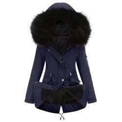 AILISK Damen Parka Warm Gefüttert Lang Extrem Warme Winterjacke Große Größen Wintermantel mit Kapuze von AILISK