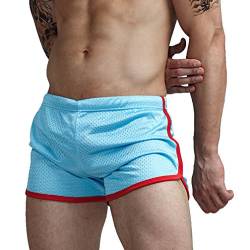 AIMPACT Fitness Shorts Kurze Hose Herren Mesh Atmungsaktiv Sporthose Laufhose Sommer (Blau S) von AIMPACT