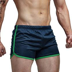 AIMPACT Fitness Shorts Kurze Hose Herren Mesh Atmungsaktiv Sporthose Laufhose Sommer (DunkelBlau S) von AIMPACT