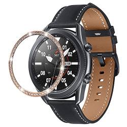 AISPORTS Kompatibel mit Samsung Galaxy Watch 46mm Lünettenring, Crystal Bling Glitter Diamond Bezel Loop Circle Adhesive Cover Edelstahl Metallrahmen Lünette Schutzhülle für Samsung Gear S3 von AISPORTS