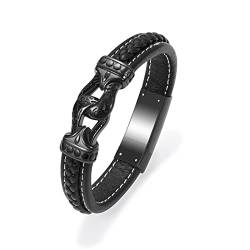 AIWENXI Ring Schnalle Urnen Armband für Asche PU Leder Armband Einäscherung Schmuck Edelstahl Asche Halter Armband Schmuck Andenken Memorial Urne Armreif für Haustier von AIWENXI