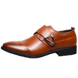 AIchenYW Herren Freizeitschuhe Business Casual Lederschuhe Schuhe Hochzeits Klassischer Schnürschuh Männer Schnürschuhe Klassischer Schnürhalbschuhe Businessschuhe Weiche Flacher Schuhe (A, 43) von AIchenYW