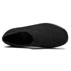 AIchenYW rutschfeste Damen-Sportschuhe Slipper ohne Schnürsenkel Mesh Laufschuhe Atmungsaktive Sandalen Schuhe für jede Gelegenheit (Black, 37) von AIchenYW