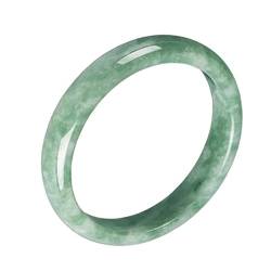 AKAFKKPYXSD Natürliche Jade Armreif Armband Für Frauen Mädchen Eleganz Klassisch Retro Chinesisch Stil Jade Armbänder Mit Geschenkbox(61-62MM, Jade) von AKAFKKPYXSD