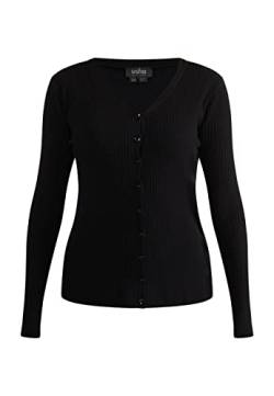 ALARY Women's Strickjacke mit Knöpfen, Schwarz, XL/XXL von ALARY