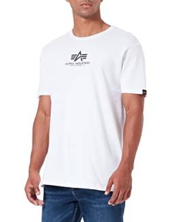 ALPHA INDUSTRIES Herren Basic T Ml T-Shirt, Weiß, 3XL von ALPHA INDUSTRIES