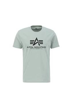 ALPHA INDUSTRIES Herren Basic T-Shirt Hemd, 680-dusty green, von ALPHA INDUSTRIES