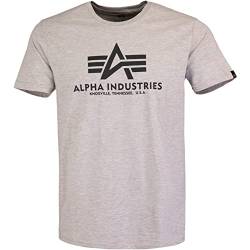 ALPHA INDUSTRIES T-Shirt (DE/NL/SE/PL, Alphanumerisch, M, Regular, Regular, hazel Melange) von ALPHA INDUSTRIES