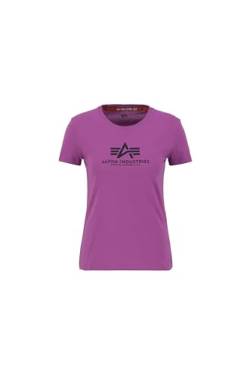 Alpha Industries Damen New Basic T Wmn T-Shirt, Dark Magenta, XS von ALPHA INDUSTRIES