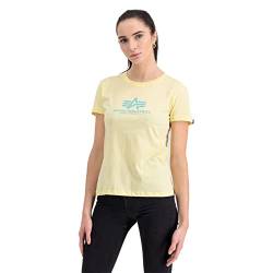 Alpha Industries Damen New Basic T Wmn T-Shirt, Pastel Yellow, XL von ALPHA INDUSTRIES