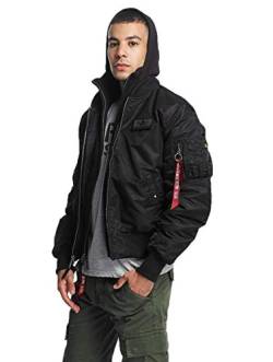 Alpha Industries Herren MA-1 D-Tec SE Bomberjacke, Black/Black, 3 XL von ALPHA INDUSTRIES