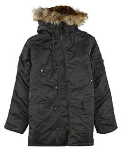 Alpha Industries Herren N3B VF 59 Damen Winterjacke, Greyblack, XX-Large von ALPHA INDUSTRIES