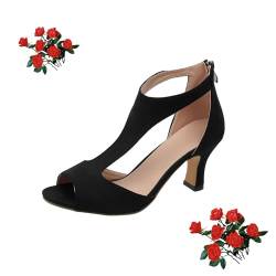 AMOUSDRDR Orthopädische High Heels für Damen, elegante Sandalen mit Fußgewölbeunterstützung, lässig, Retro, Strand, Boho, Outdoor-Schuhe von AMOUSDRDR