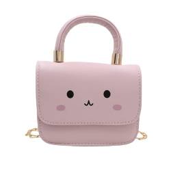 AMPOSSTO Niedliche Umhängetasche für Mädchen, Kinder, Schultertasche, Handgelenktasche, Geldbörse, Geldbörse, Pink von AMPOSSTO