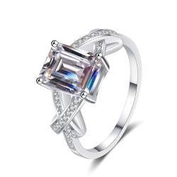 ANAZOZ Ring Echt Gold Damen, Hochzeit Ringe Damen größe 60 | Verlobungsring mit Labor Diamant 3 karat D-VVS1 oder VVS2 von ANAZOZ