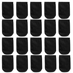 ANDERK 10 Paare Halbe Socken Damen Unsichtbare Rutschfeste Sneaker Socken, Schwarz von ANDERK