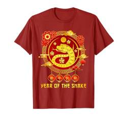 Chinesisches Neujahr 2025 Jahr der Schlange Frohes neues Jahr 2025 T-Shirt von ANOORY - 2025 Lunar Snake New Year