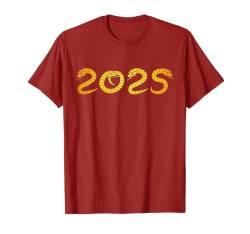 Jahr der Schlange 2025 Sternzeichen Chinesisches Happy Lunar New Year T-Shirt von ANOORY - 2025 Lunar Snake New Year