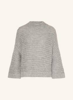 Antonelli Firenze Bouclé-Pullover Clemente Mit Alpaka Und Pailletten grau von ANTONELLI firenze