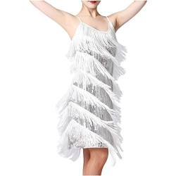 AOCRD Damen Tanzkleider 1920er Jahre Vintage Pailletten Quasten Kleid Sexy Cocktail Ballsaal Kostüme Performance Kleid für Party von AOCRD