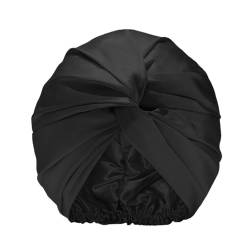 AOEVUIR 1 Pcs Seidenhaube zum Schlafen Schlafmütze für Frauen Satin Bonnet Schlafhaube Seide Superweiche Kunstseide Haarpflege Nachtmütze mit Gummiband für Damen und Mädchen von AOEVUIR