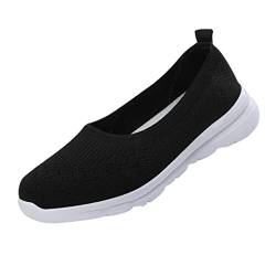 AOKWAWALIY 1 Paar lässige Wanderschuhe Freizeitschuhe Fitness Schuhe Comfort Schuhe Gym Schuhe Sportschuhe Mesh-Schuhe für Damen Laufschuhe für Damen atmungsaktive Mesh-Schuhe Sohle: md Black von AOKWAWALIY