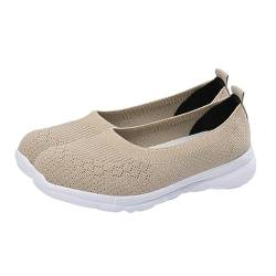 AOKWAWALIY 1 Paar lässige Wanderschuhe Freizeitschuhe Women Shoes wmshoes Sportliche Damen-Sneaker Laufschuhe für Erwachsene Schuhe für Frauen rutschfeste Turnschuhe Obermaterial: Mesh Khaki von AOKWAWALIY