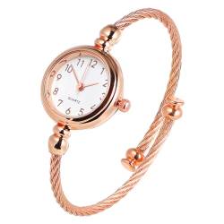 AOKWAWALIY Frauen Mode Quarz Armreif Manschette Handgelenk Armband Uhr Edelstahl Arabische Uhren Geburtstag Geschenk Für von AOKWAWALIY