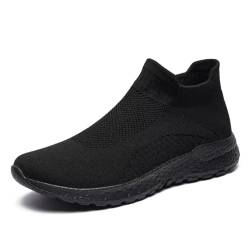 AONEGOLD Slip On Sneakers Damen Herren Bequeme Barfußschuhe Laufschuhe Turnschuhe Leichte Atmungsaktiv Fitnessschuhe Straßenlaufschuhe Weich rutschfest von AONEGOLD