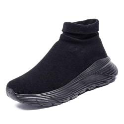 AONEGOLD Slip On Sneakers Damen Herren Bequeme Barfußschuhe Laufschuhe Turnschuhe Leichte Atmungsaktiv Fitnessschuhe Weich rutschfest von AONEGOLD