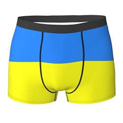 AOOEDM Herren-Boxershorts Unterwäsche - Ukraine-Flaggenmuster, weiche, atmungsaktive Unterhose von AOOEDM