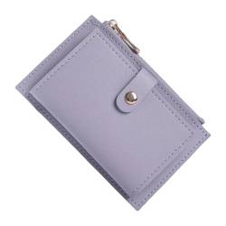 APLVFFZH Kleine Brieftasche Modern mit Reißverschlusstasche Kartenhalter für Pendlerinnen, violett von APLVFFZH