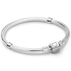 Charms Anhänger Armband 21CM Damen,Barrel Clasp Armband,Armbänder,Charm Armband,ME Armband Damen Silber 925,Schlangenkette Armband Anhänger,Charm Bracelet,Moments Armbänder,Silber Schmuck Armreif von APUUESN