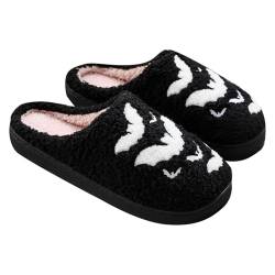 Halloween Blanket Halloween Weihnachtspantoffeln Urlaubspantoffeln Hausschuhe Slipper für Frauen Flauschige Hausschuhe für Drinnen Und Draußen S Damenschuhe 42 von AQ899