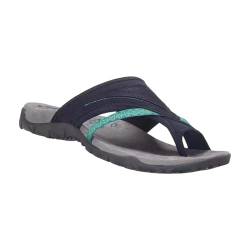 Sandalen Breite Füße Reef Flip Flop Damen,37-42 Wasserfeste Schuhe Damen Sommer für Damen, Sandalen mit Fußgewölbeunterstützung, Bequeme Sandalen mit Zehenringschnalle (Blue, 41) von AQ899