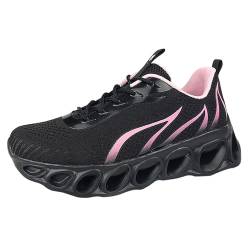 Sneaker Für Frauen & Männer | Damen & Herren Schuhe Herren Boots Winter Flache Leichte Mesh Atmungsaktive Einfarbig (Black, 38) von AQ899