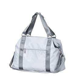 AQQWWER Damen Sporttasche Frauen Reise Fitness Tasche Sporttaschen Sport Trocken Nass Für Training Yoga Sac Frau Männer (Color : Light Grey, Size : S) von AQQWWER