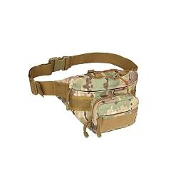 AQQWWER Hüfttasche Outdoor-Reittaschen, Klettern, Freizeit- und Laufstreifen Personal Taschen, tragbare Zubehör Kits, Sporttaschen (Color : Camouflage Green) von AQQWWER