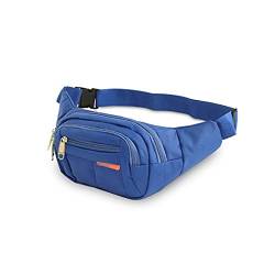 AQQWWER Hüfttasche Sporttaschen, Herren- und Damen-Freizeit-Handy-Taschen, im Freien wasserdichte diagonale Oxford-Tuch Taschen im Freien (Color : Blue) von AQQWWER