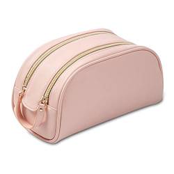 AQQWWER Umhängetaschen für Damen PU Leather Cosmetics Bag for Women Girls Travel Portable Toiletries Organizer Simple von AQQWWER