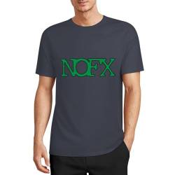 AQSWPUWD NOFX Herren-T-Shirt, Baumwolle, kurzärmelig, Rundhalsausschnitt, weiches T-Shirt für Fans, Dunkelgrün, 3XL von AQSWPUWD